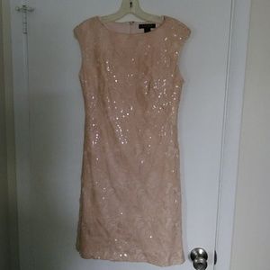 Ralph Lauren sequence pink fitted dress NTNW